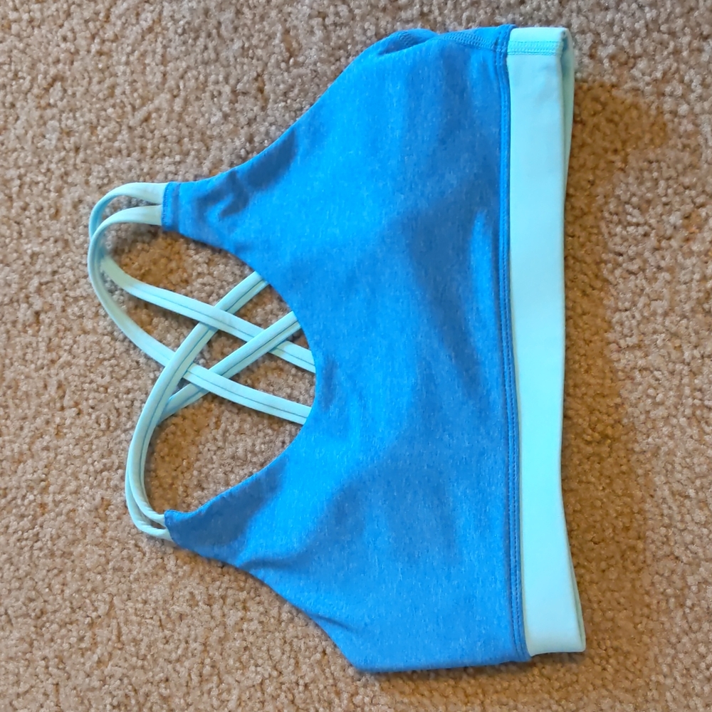 XS Asics Blue Sports Bra w padding